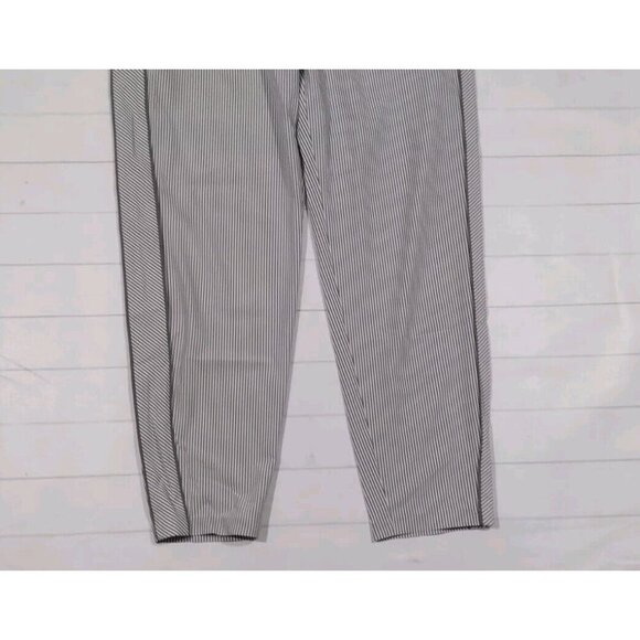Athleta Black and White Striped Track Pants - Picture 4 of 8